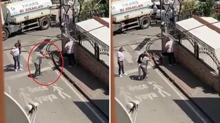 Cami önünde av tüfeği ile dehşeti yaşattı! O anlar kamerada