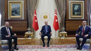 Cumhurbaşkanı Erdoğan Külliye'de Ayman Safadi'yi kabul etti