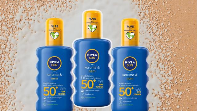 Cildinizi güneşten en iyi şekilde koruyacak Nivea Sun 50+ Koruma & Nem Güneş Spreyi ile tanışın