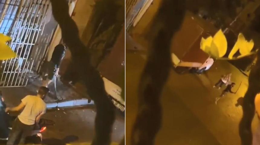 Fatih'te kılıçlı saldırgan paniği! Yabancı uyruklu şahıs mahalleyi ayağa kaldırdı