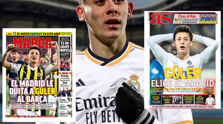 Fenerbahçe'den Real Madrid'e transfer olan Arda Güler'den 5 yıllık sözleşme! Saat 15.00'te İspanya'ya uçtu