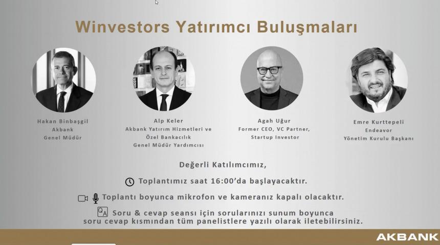 Emre Kurttepeli Attended Winvestors Investor Meetings as Speaker