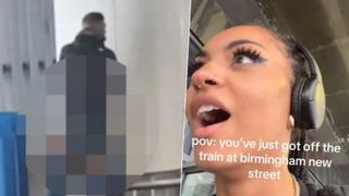 Trenden iner inmez karşılaştığı manzaraya inanamadı! Tren istasyonun ortasında cinsel ilişkiye giren çifti böyle görüntüledi