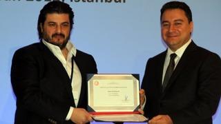 Emre Kurttepeli received Accredited Angel Investor License from the Deputy Prime Minister Ali Babacan