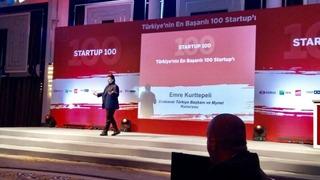 Emre Kurttepeli, Startup 100 Ödül Törenine konuşmacı olarak katıldı