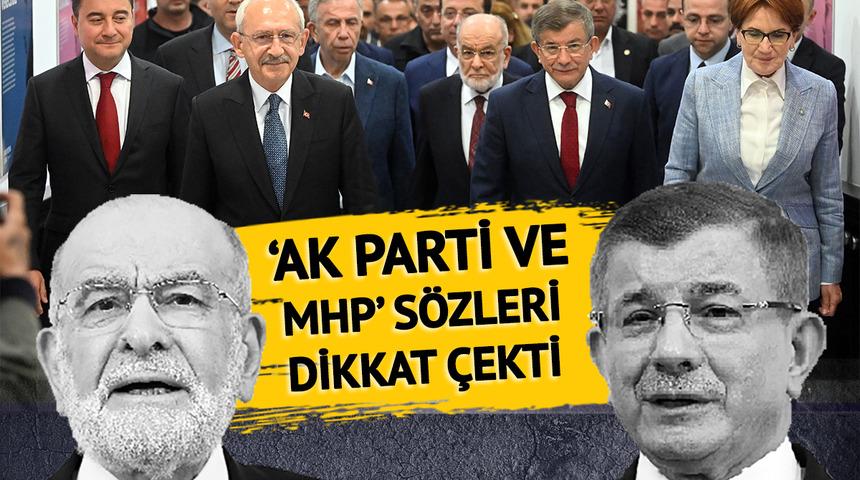 İki genel başkan da DEVA Partisi'ni işaret etti: Üçlü ittifaka yanaşmamış! Davutoğlu'nun "Millet İttifakı" mesajı dikkat çekti