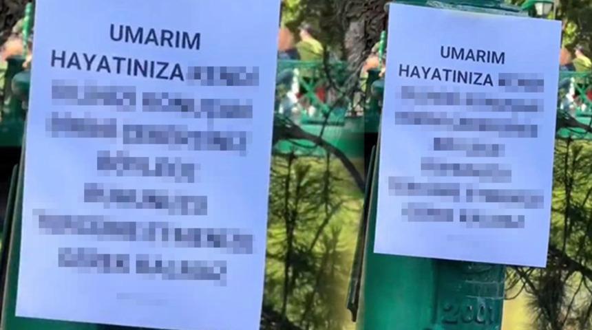 Direğe asılmış! Görenlerin dikkatini çekti, sosyal medyada ilgi gördü: "Umarım hayatınıza..."