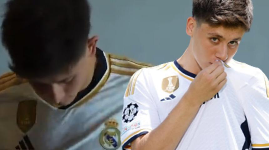 Arda Güler Real Madrid formasını giydi, ilk tepkisi sosyal medyada gündem oldu!