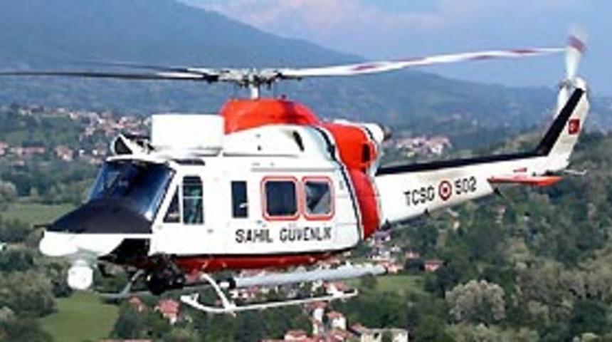 D&uuml;şen helikopterin enkazına ulaşıldı