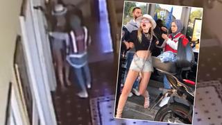 Rujuyla yere yazılar yazdı! Bekçilerin durdurmak istediği kadın polis merkezini birbirine kattı... Polisin saçını çekip yere düşürdü