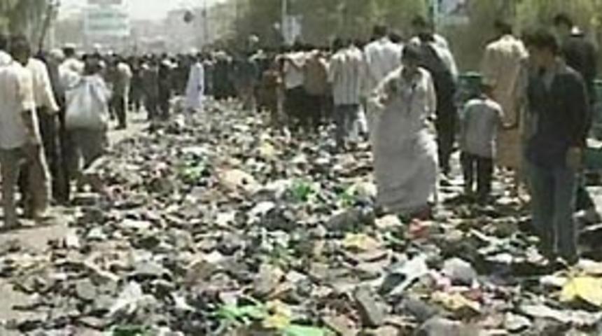 Bağdat izdihamından dolayı ABD'yi su&ccedil;ladı