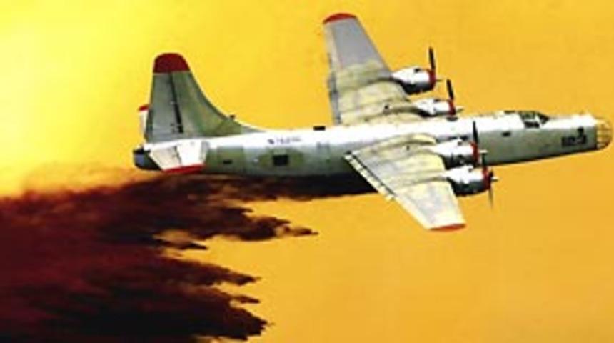 Yangın s&ouml;nd&uuml;rme u&ccedil;akları g&ouml;reve başladı