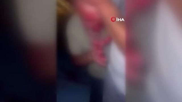 Darp ettikleri adamı kameraya alıp, Dana kesmedik notuyla sosyal medyada yayınladılar