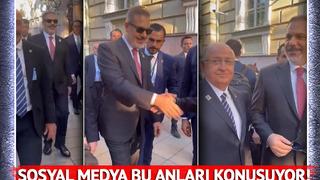 Bakan Fidan ve Bakan Güler yemeğe giderken durup... Vilnius'ta dikkat çeken görüntüler! Sosyal medya bu anları konuşuyor