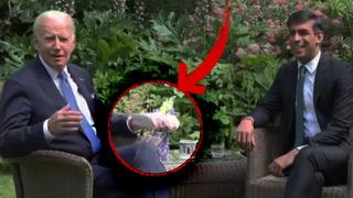 Elindeki not kağıdı Biden'ı ele verdi: NATO Zirvesi'ne 'Türkiye' ile hazırlanmış! Rishi Sunak ile bahçede çay içerlerken...