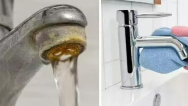 İnatçı kireç lekeleri tarihe karışıyor! 2 malzeme ile kireçlenmiş musluklar ayna gibi olacak