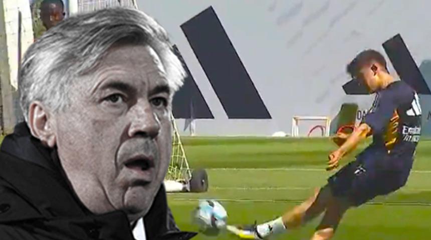 Arda Güler Real Madrid formasıyla kendisine hayran bırakmaya devam ediyor! Antrenmanda öyle bir gol attı ki... Paylaşım rekorları kırdı!