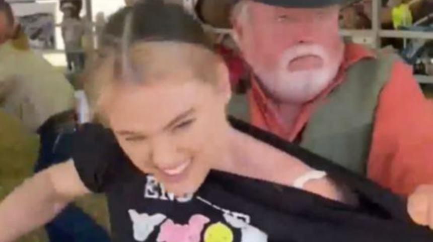 Çıplak protestolarıyla tanınan vegan aktivist yine olay yarattı! “Ünlü olmak için hayvanları kullanıyor”