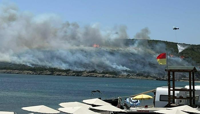 SON DAKİKA | İzmir’in tatil beldesinde orman yangını! Urla’dan yükselen dumanlar sahilden de gözüküyor