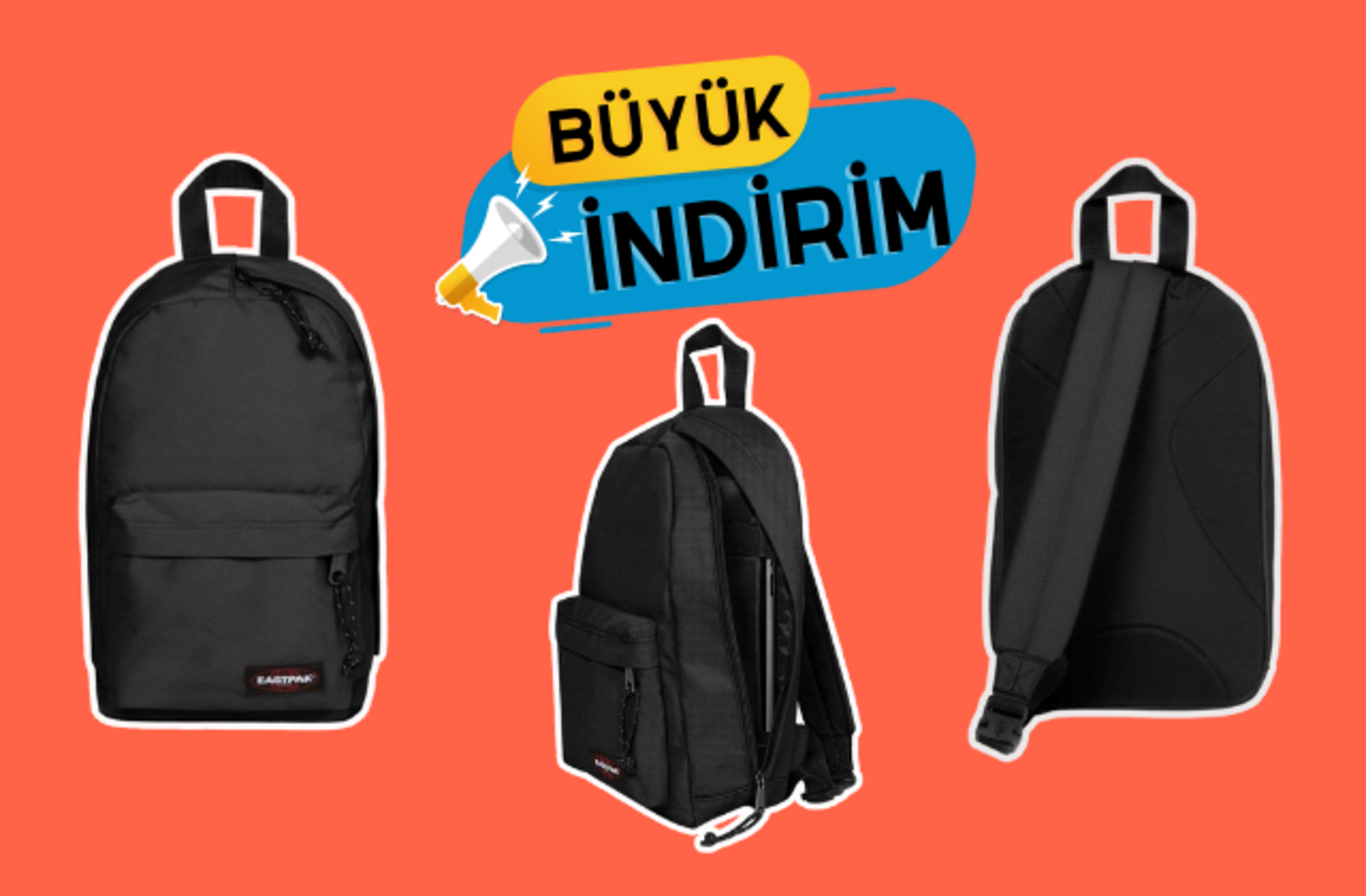 Fiyatı 489 TL'ye düştü! Kaliteyi modern tasarımla buluşturan Eastpak sırt çantası indirimde