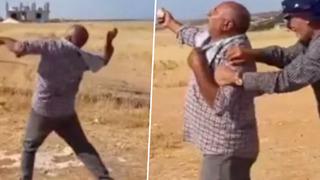 Sıcak havalara daha fazla dayanamadı! “Bizi mahvettin” diyerek güneşe taş attı... Görüntüler sosyal medyayı salladı