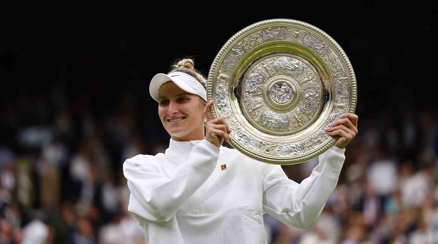 Wimbledon'da şampiyon belli oldu! Marketa Vondrousova ilki başardı, tarih yazdı
