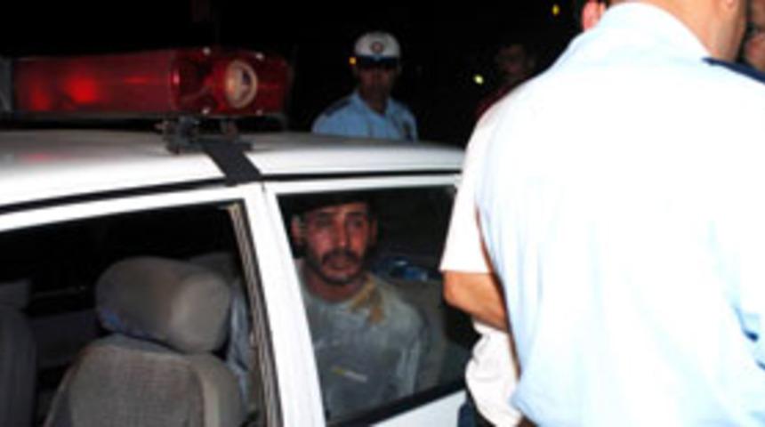 Trafik polisine satır ile saldırı