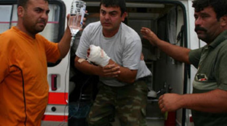 Ramazan topu g&ouml;revlinin elinde patladı