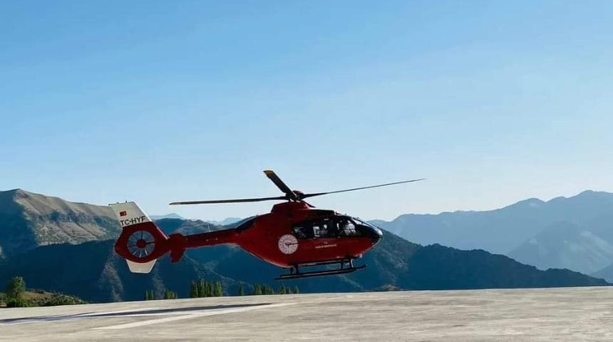 Şırnak’ta bir hasta hava ambulansıyla Van’a götürüldü