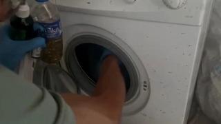 Polis bile gözlerine inanamadı! Çamaşır makinesinin içinden çıktı