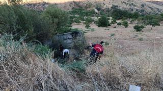 Adıyaman'da şarampole devrilen minibüsteki 7 kişi yaralandı