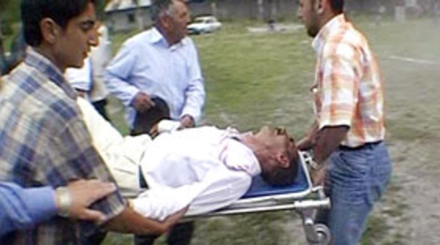 Kalbi ma&ccedil; heyacanına dayanmadı