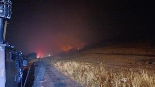 Diyarbakır'ın Lice ilçesinde çıkan orman yangınına müdahale ediliyor