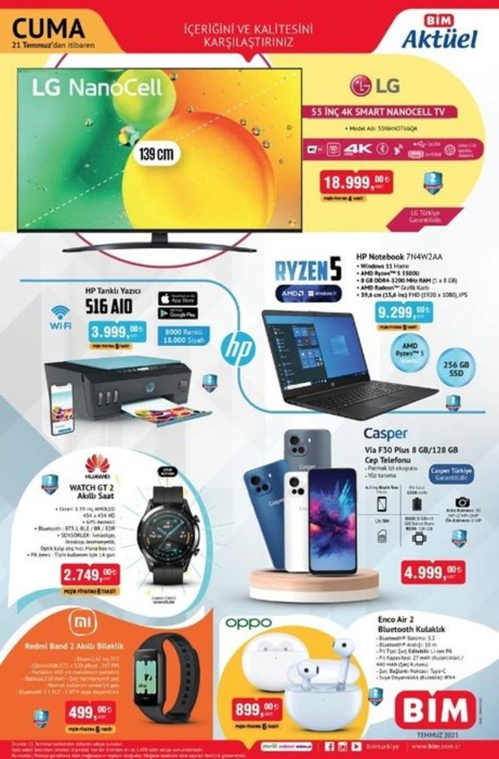 BİM AKTÜEL ÜRÜNLERİ 19 TEMMUZ 2023: Elektrikli bisiklet 16,999 TL, nofrost buzdolabı 7.999 TL! G4