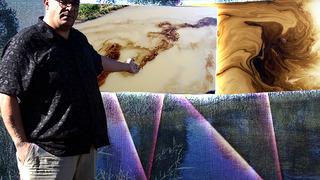 Kızılırmak'ı o halde gören balıkçılar dehşete kapıldı, oltaları bile siyaha döndü! Nehrin yüzeyinde gizemli manzara: 2 ihtimal üzerinde duruluyor