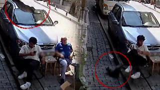 Yer: İstanbul! Bir anda üzerine düştü, neye uğradığını şaşırdı