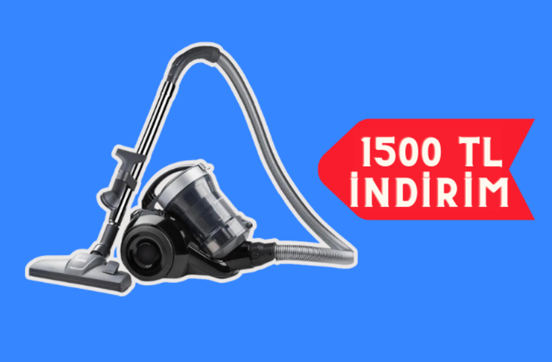 Kolay, etkili, hızlı temizlik! Homend süpürgede 1500 TL indirim fırsatını kaçırmayın
