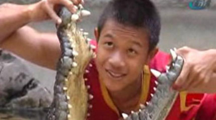 Ekmek paraları timsahın ağzında