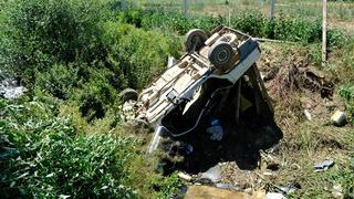 Kayseri'de devrilen otomobildeki 1 kişi öldü, 2 kişi yaralandı