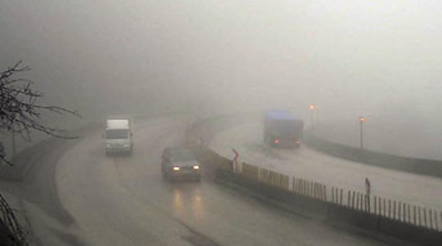 Bolu'da kar yağışı başladı