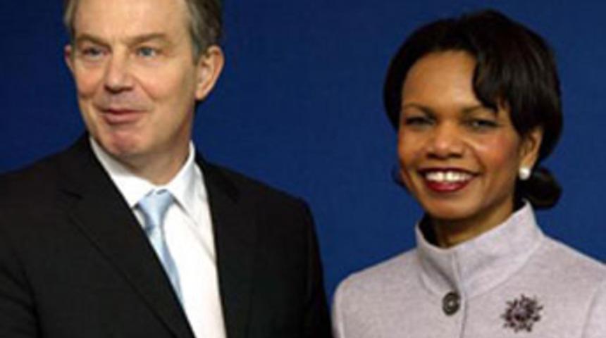Blair-Rice 'Orta Doğu' g&ouml;r&uuml;şmesi
