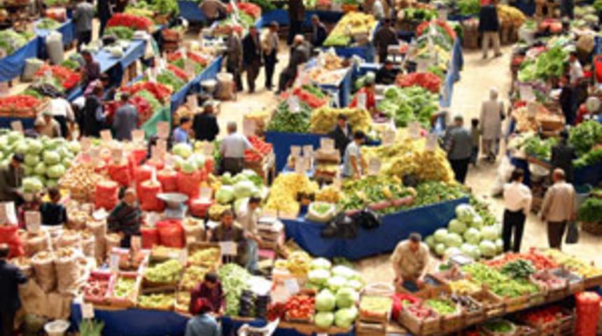 Pazar yerinde gergin anlar