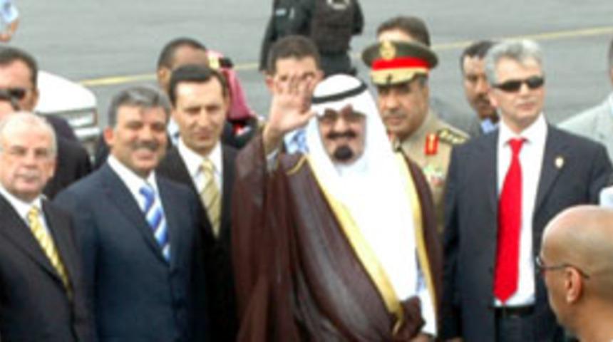 Kral Abdullah T&uuml;rk işadamlarıyla