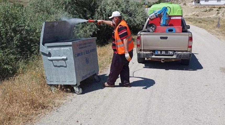 &Ccedil;ankırı&rsquo;da haşerelere karşı m&uuml;cadele