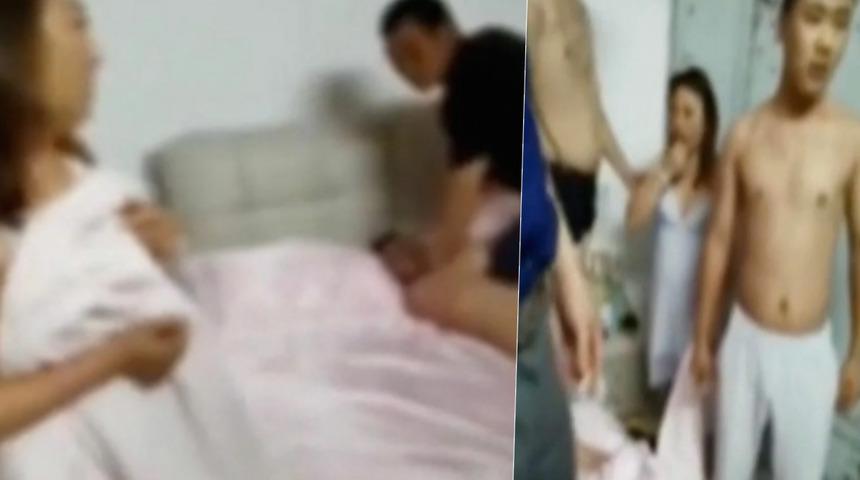 Skandal görüntüler! Karısını oğlunun 16 yaşındaki sınıf arkadaşıyla aynı yatakta yakalandı... O anları böyle ifşa etti