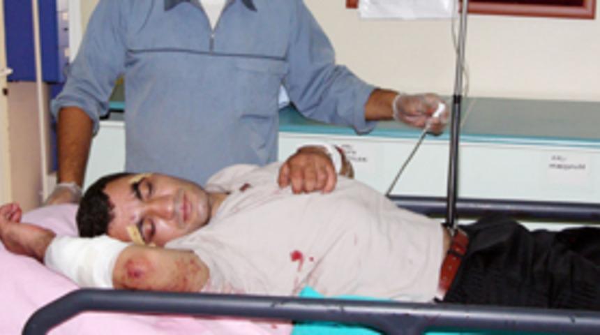 Gasp edildi, kahrından bileklerini kesti