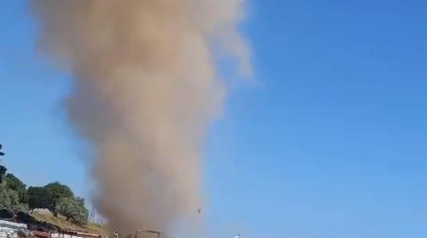 Bitlis’te oluşan dev hortum korkuttu