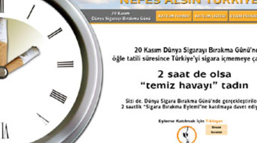 2 saat sigara bırakma eylemi