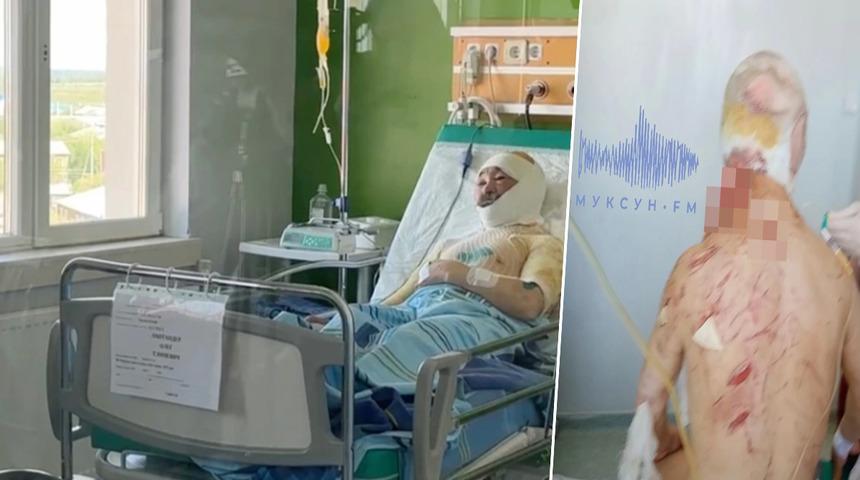 Torunu için kendisini siper etti! Torununu parçalamaya çalışan kutup ayısıyla çıplak elle mücalede etti 