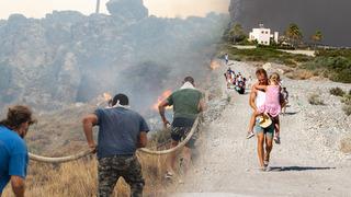 Günlerdir süren Rodos Adası yangını kontrol altına alınamıyor: Aktif yangınların en tehlikelisi...